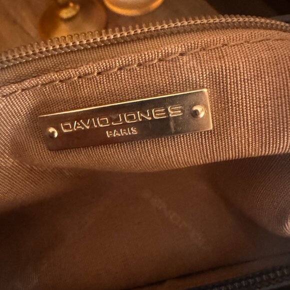 David Jones Paris Large Navy Blue Tote Handbag Shoulder Bag - Picture 4 of 5